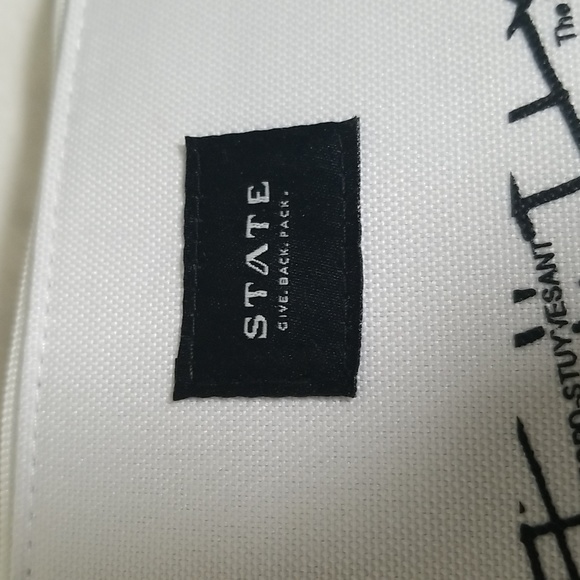 State Give Back Pack Black & White Makeup Pouch - Picture 2 of 7